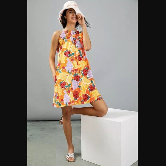 Anthropologie Corey Lynn Calter Tutti Frutti Tunic Dress Size Medium - Picture 3 of 16